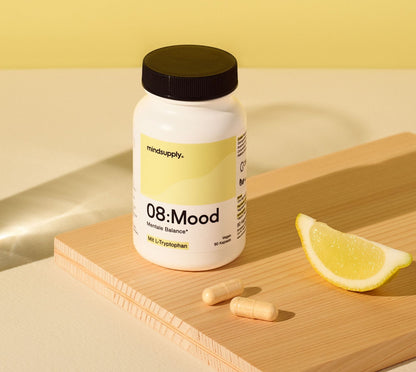 Kapseln und Dose des Nahrungsergänzungsmittels 08:Mood main